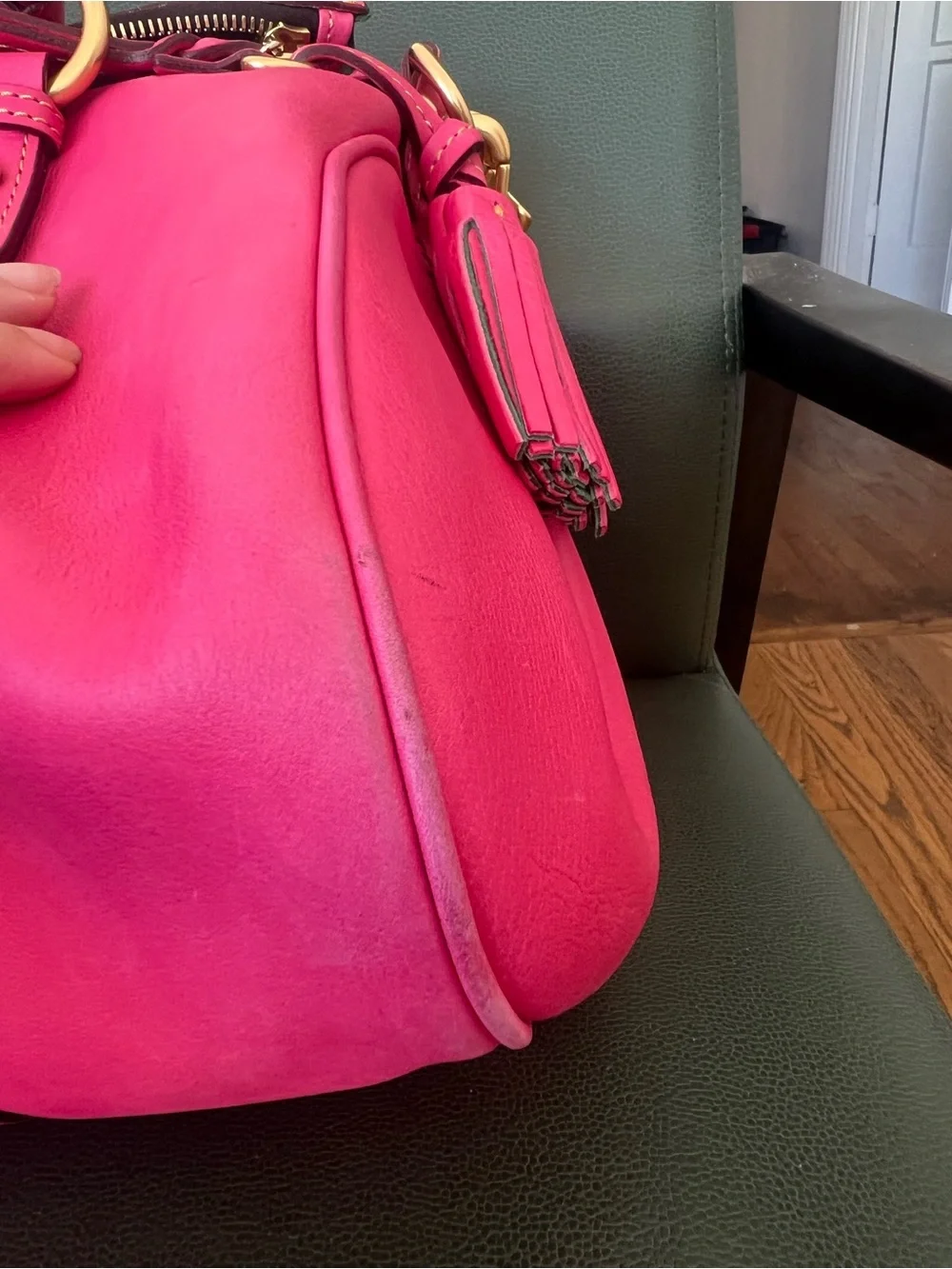 DOONEY & BOURKE fuschia old style satchel